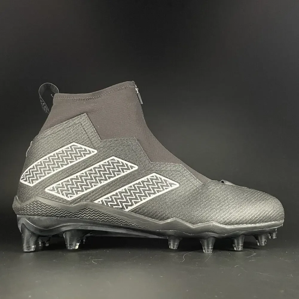 Adidas Nasty Fly 2.0 Mid Men's 13.5 Black White Football Cleats Athletic Sneaker - Picture 5 of 7